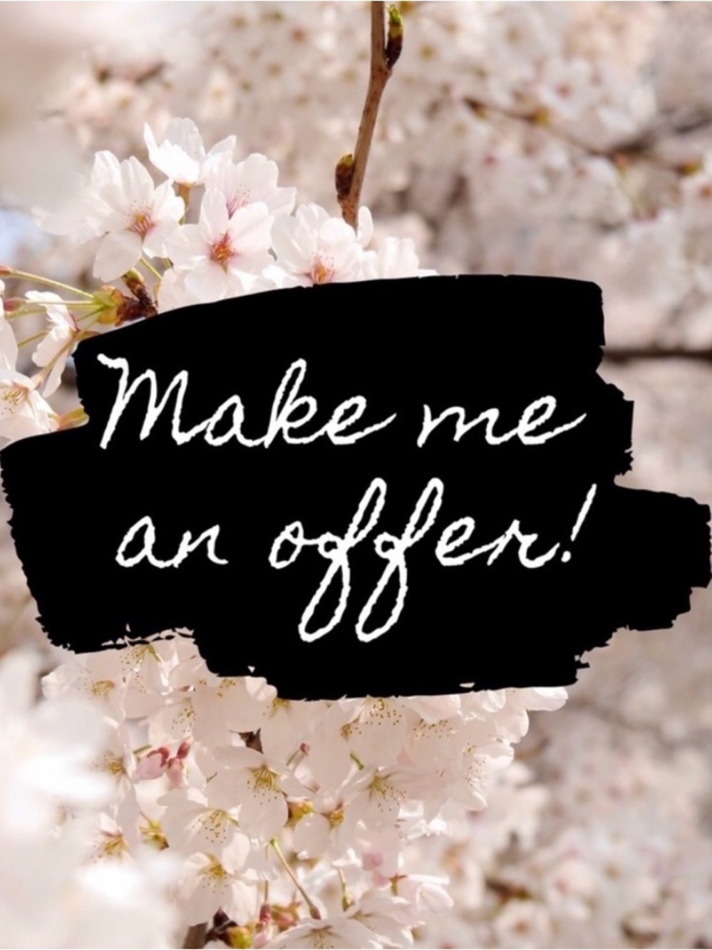I accept almost all offers. Don’t like the price? Make an Offer!